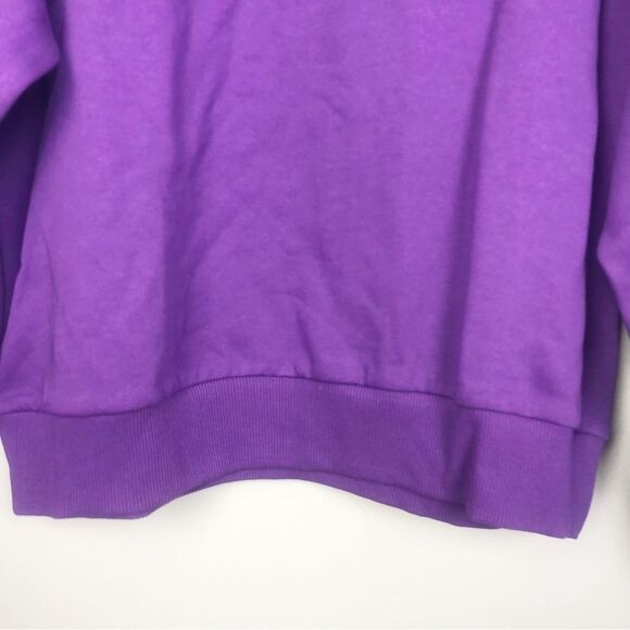 ASOS | NEW Love That For You Purple & Lime Crewneck Sweatshirt Women’s Size 2 - Picture 5 of 9
